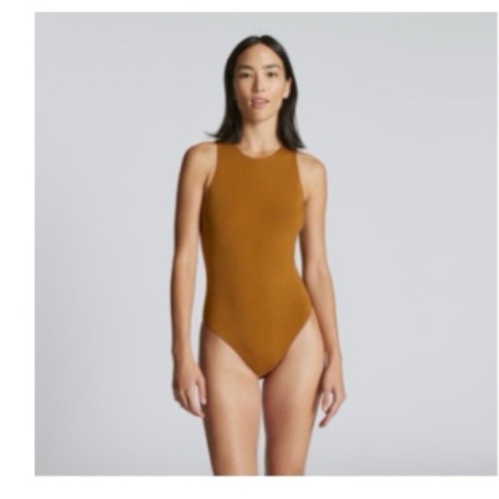Everlane ‘The Cutaway Tank’ Bodysuit size M brown color